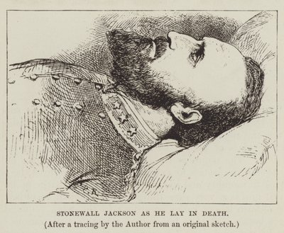 Stonewall Jackson som han låg i Death av George Augustus Sala