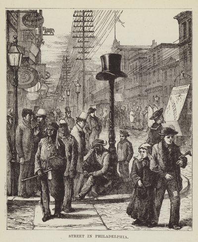Street i Philadelphia av George Augustus Sala