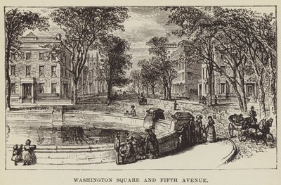 Washington Square och Fifth Avenue av George Augustus Sala