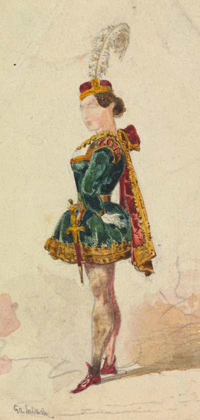 Kvinna i kostym av George Augustus Sala