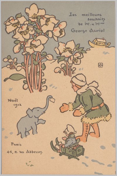 Noël (semesterkort) av George Auriol