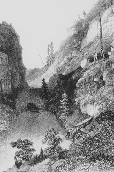 Portering i Hoarfrostfloden, 1836 av George Back