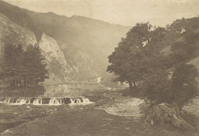 Entré till Dove Dale, Derbyshire, 1880-talet, tryckt 1888., 1880-talet, tryckt 1888. av George Bankart