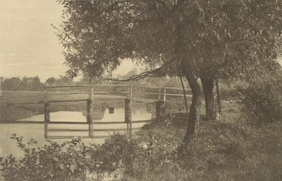 På suggan nära Waltons hus i Shallowford, 1880-talet, tryckt 1888., 1880-talet, tryckt 1888. av George Bankart