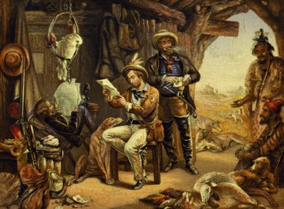 Australien: Nyheter hemifrån (print) av George Baxter
