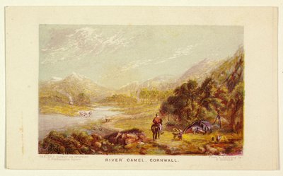 Floden Carnel, Cornwall av George Baxter