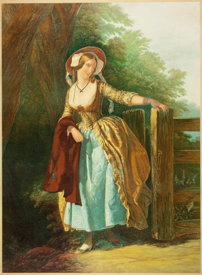 The Parting Look (utan Man and Box) av George Baxter
