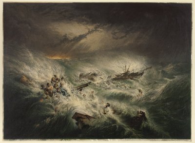 The Wreck of the Reliance (12 november) av George Baxter