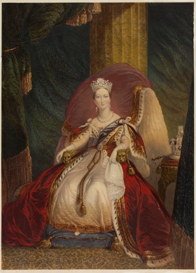 Victoria, drottning av Storbritannien, Indien, etc. av George Baxter