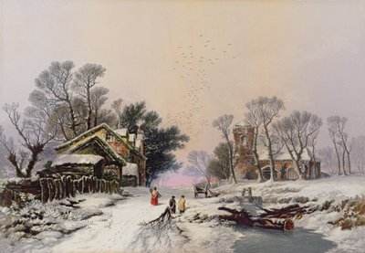 Vinter (tryck) (se även 46506) av George Baxter