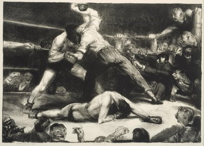 En knock-out av George Bellows