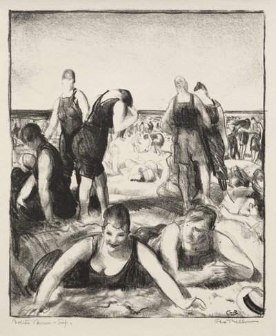 Badstrand av George Bellows