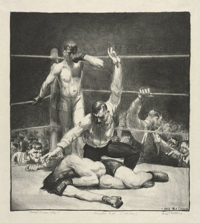 Räknad ut, Första stenen av George Bellows
