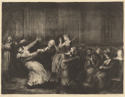 Dans i ett dårhus av George Bellows