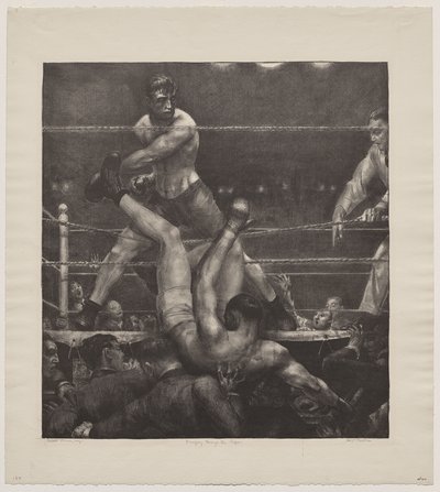 Dempsey genom repen av George Bellows