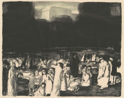I parken, mörkt av George Bellows