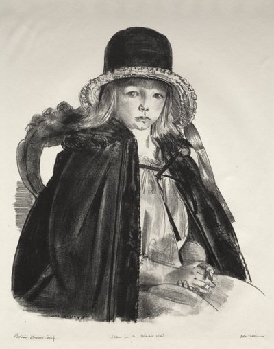 Jean med svart hatt av George Bellows