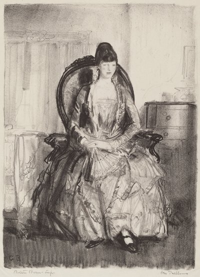 Dam med en fläkt av George Bellows