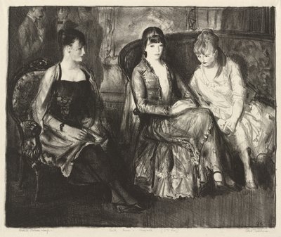 Marjorie, Emma och Elsie, Second Stone av George Bellows