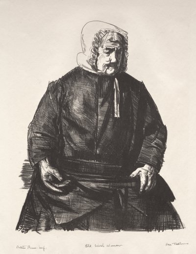 Gammal irländsk kvinna av George Bellows