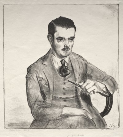 Porträtt, Louis Bouché av George Bellows