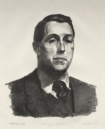 Porträtt av Eugene Speicher, första stenen av George Bellows