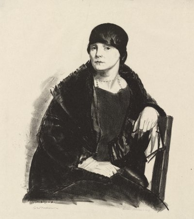 Porträtt av fru R. av George Bellows