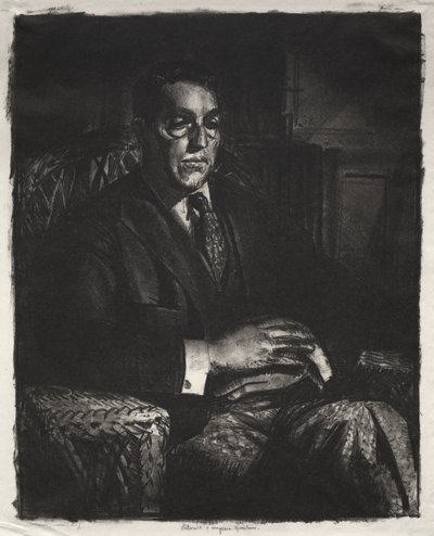 Speicher sittande på en stol av George Bellows