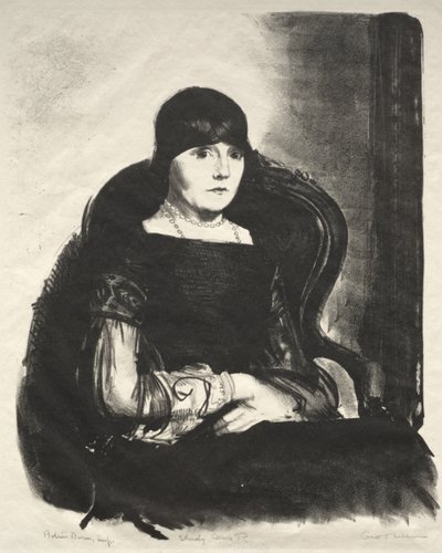 Studie, fru R. av George Bellows