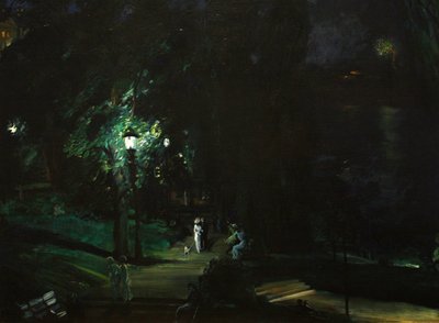 Sommarnatt, Riverside Drive av George Bellows