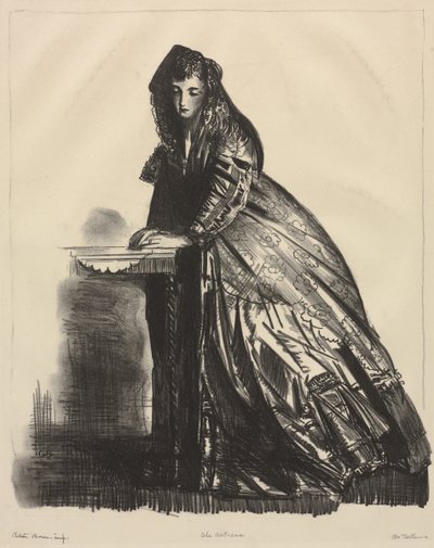 Skådespelerskan av George Bellows