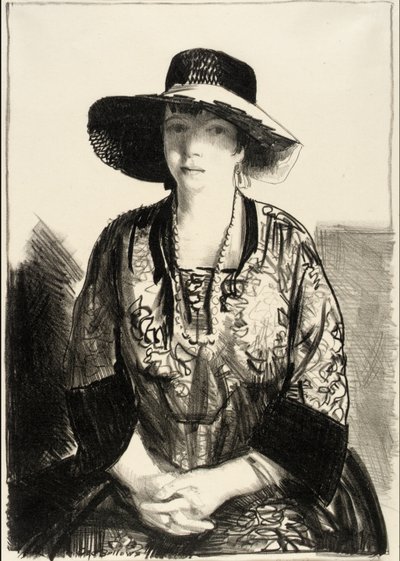 Den svarta hatten av George Bellows