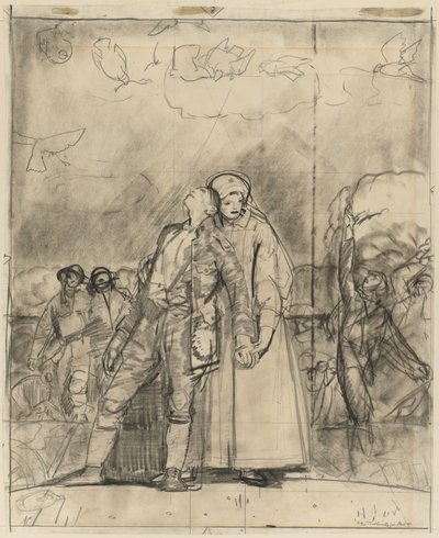 Segerns afton av George Bellows