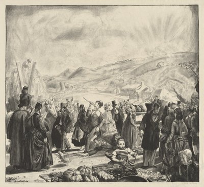 Den irländska marknaden av George Bellows