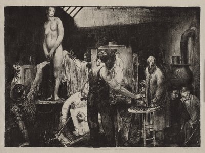 "Aktklassen" av George Bellows