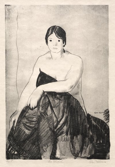 Modellen, första stenen av George Bellows