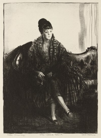 Den rutiga sjalen av George Bellows
