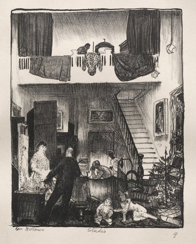 Ateljén, julen 1916 av George Bellows