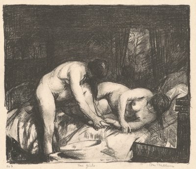 Två tjejer av George Bellows