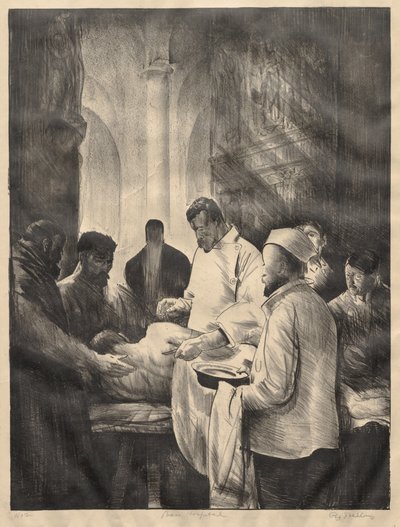 Krigsserien:  Fältsjukhuset, Second Stone av George Bellows