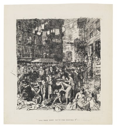 Varför åker de inte på semester till landet? av George Bellows