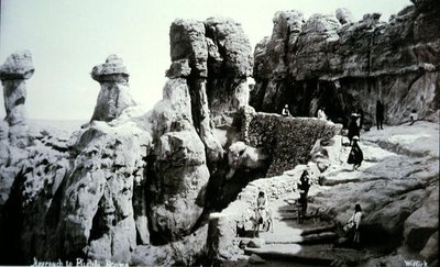Tillvägagångssättet till Pueblo Acoma, New Mexico av George Benjamin (Ben) Wittick