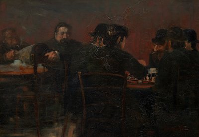Schackspelare av George Benjamin Luks