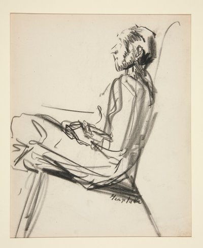 Sittande man av George Benjamin Luks