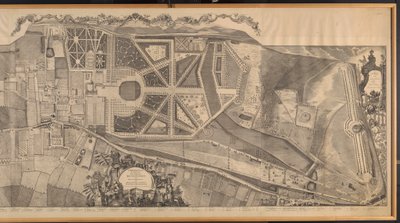 En topografisk undersökning av församlingen Kensington med planer och höjder av det kungliga palatset och trädgårdarna, Hyde Park och Knightsbridge av George Bickham