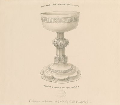 Teddesley Park - Chalice: pennteckning, nd [?1800-talet] (teckning) av George Buckler
