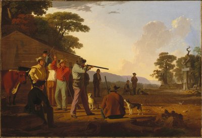 Att skjuta för biffen av George Caleb Bingham
