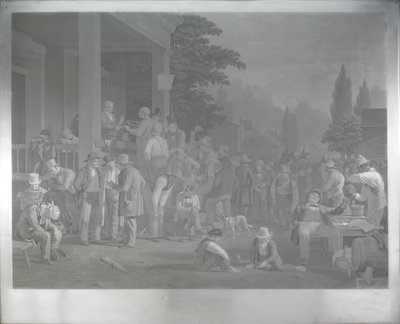 Stålplåt till "Länsvalet" av George Caleb Bingham