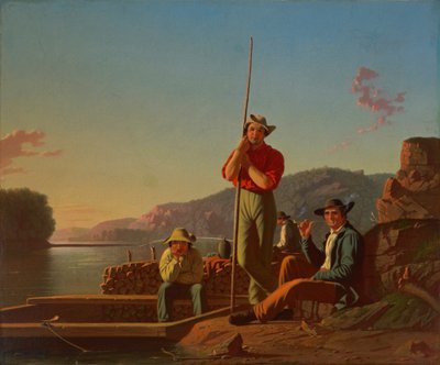 Träbåten av George Caleb Bingham