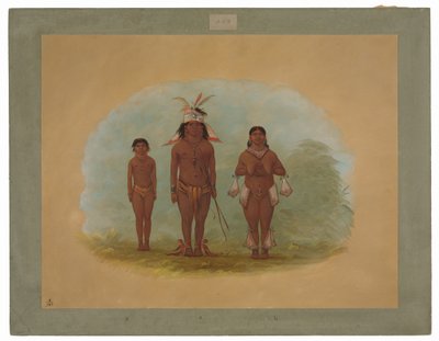 En Chetibo familj av George Catlin